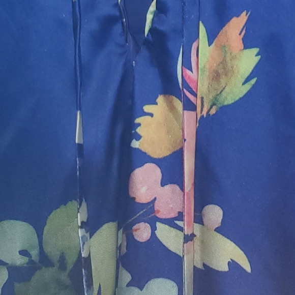 Blue, floral homecoming dress - Picture 4 of 5